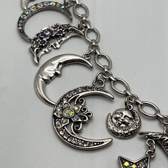 Kirks Folly Necklace Moon & Stars Shadow Charms - Picture 9 of 9